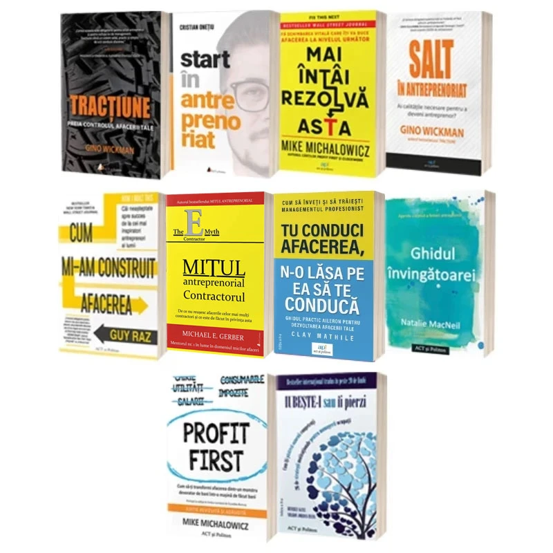 Pachet 10 cărți de antreprenoriat
